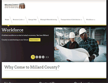 Tablet Screenshot of millardcounty-ecdev.com